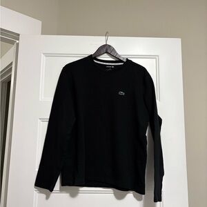 Lacoste Men's Black Long Sleeve Shirt Sleep Wear XL